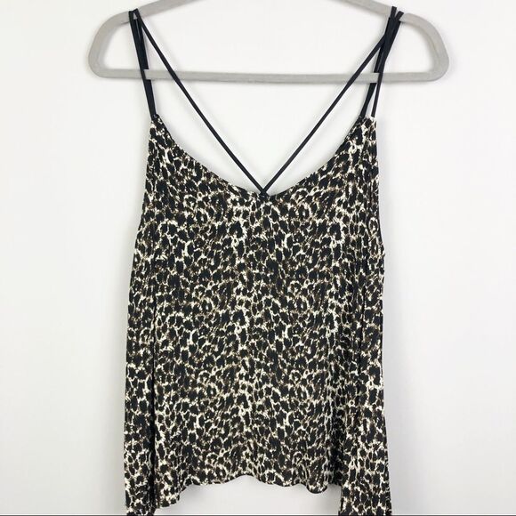 EIGHT SIXTY | Animal Print Leopard Strappy Top XL - Picture 1 of 8